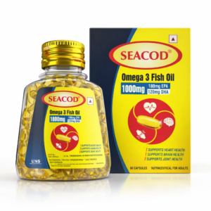 Seacod Cod Liver Oil Capsule(Omega-3, Vitamins D & A)
