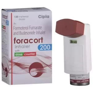 Foracort Inhaler 200 (Formoterol (6mcg) + Budesonide (200mcg))