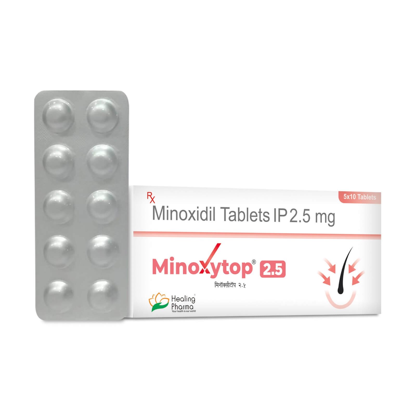 Minoxytop 2.5mg Tablet (Minoxidil)