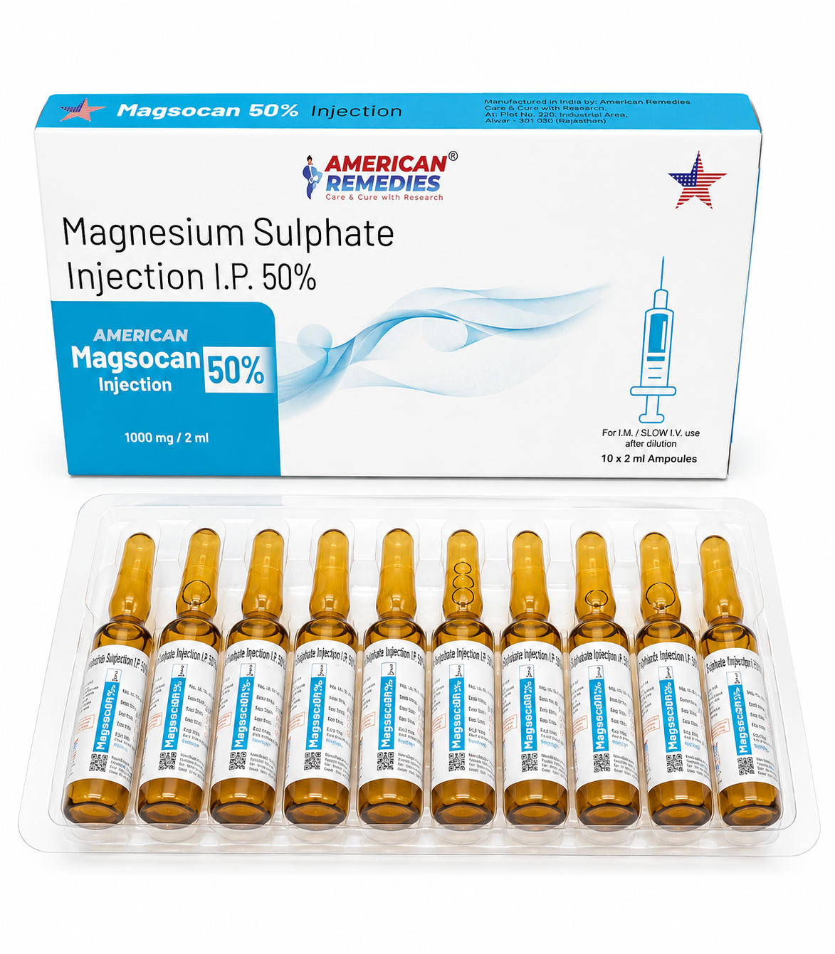 Magsocan 50% Injection(Magnesium Sulphate)