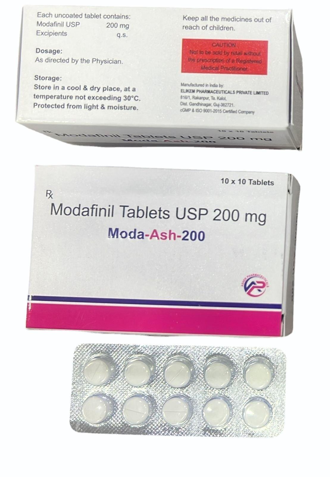 Moda-Ash 200mg Tablet (Modafinil)